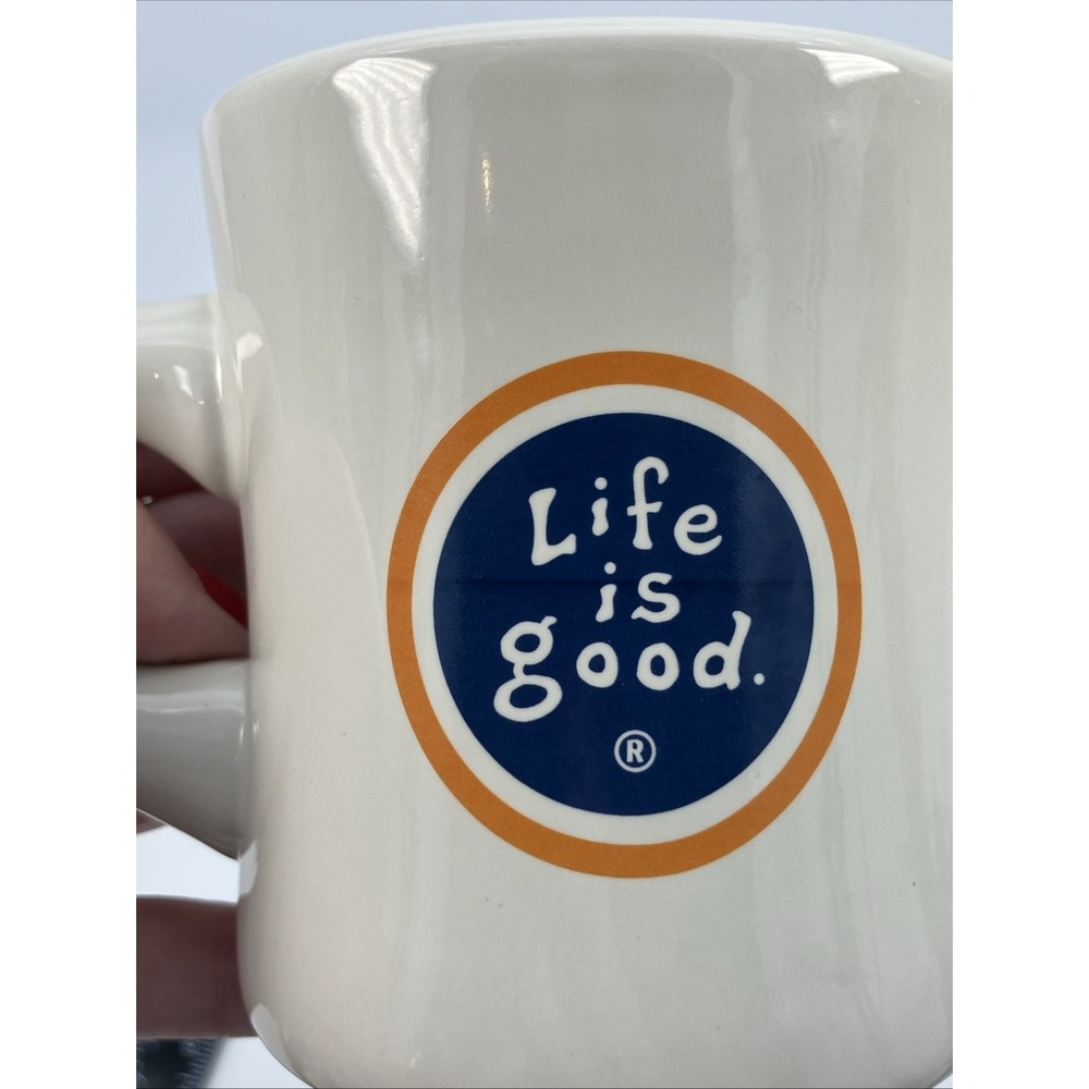 Life is Good Coffee Mug Diner Style Heavy Classic Cup Logo "Do what you like" - Picture 3 of 10